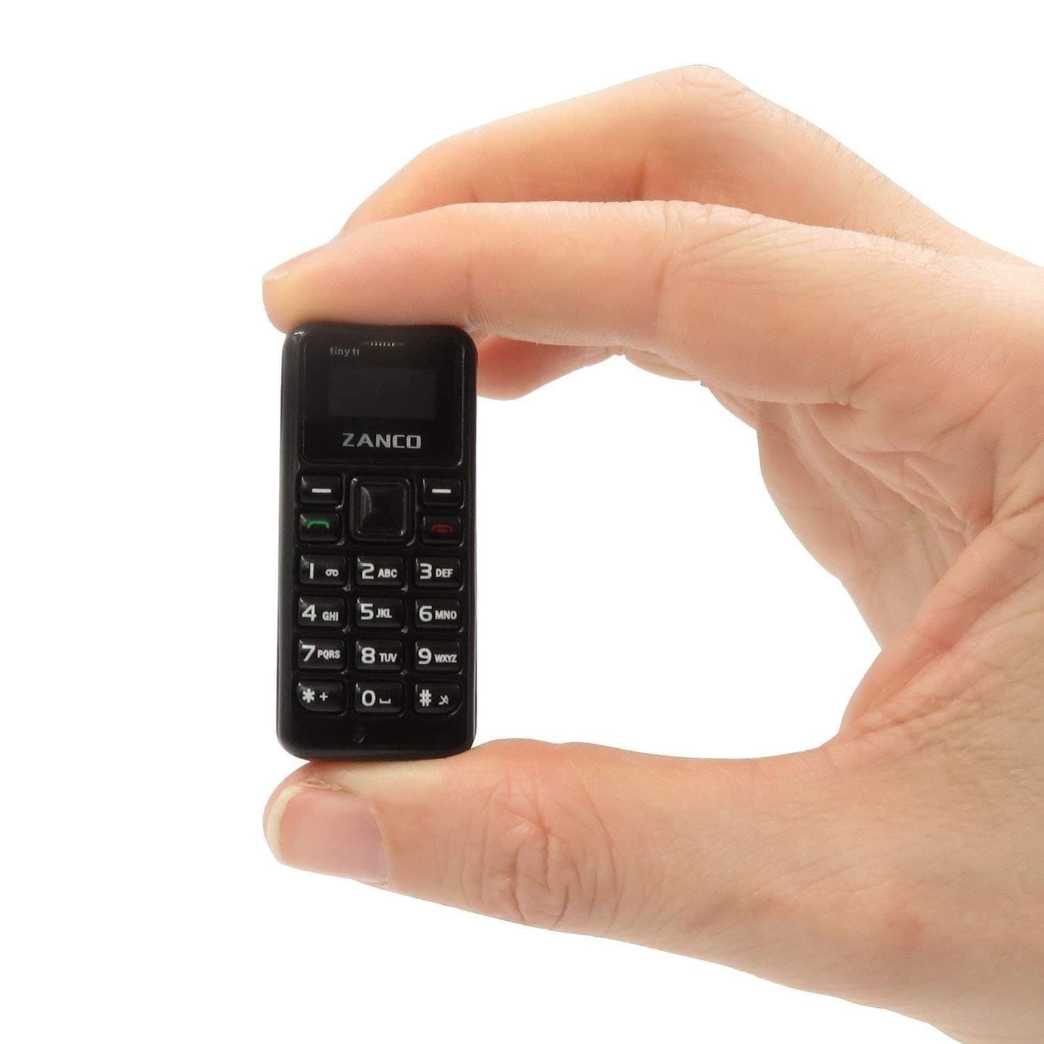 Zanco Tiny T1 World's Smallest Phone,Measuring at a Very Tiny 46.7mmx 21mm (H x W).