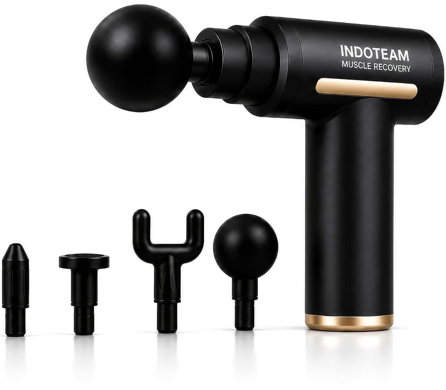 IndoTeam Massage Gun Deep Tissue – Portable Massager Gun with 5 Speeds – Muscle Massage Gun Hand Held Massager for Shoulder Body Back Relaxation – Muscle Percussion Massaging Handheld Muscle-Gun