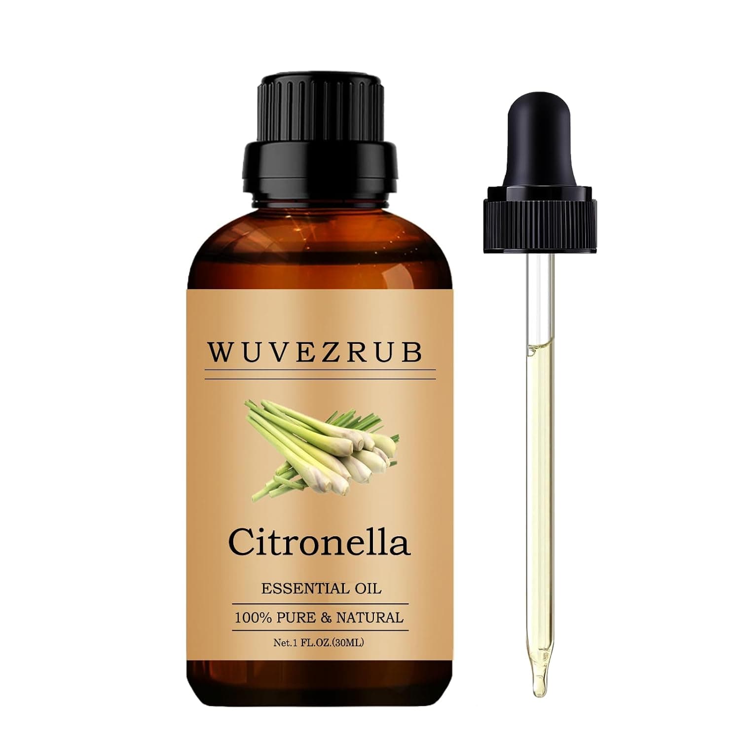 Citronella Essential Oils, 60Ml Pure and Natural Citronella Essential Oil for Aromatherapy Diffuser - Citronella /1 Fl Oz