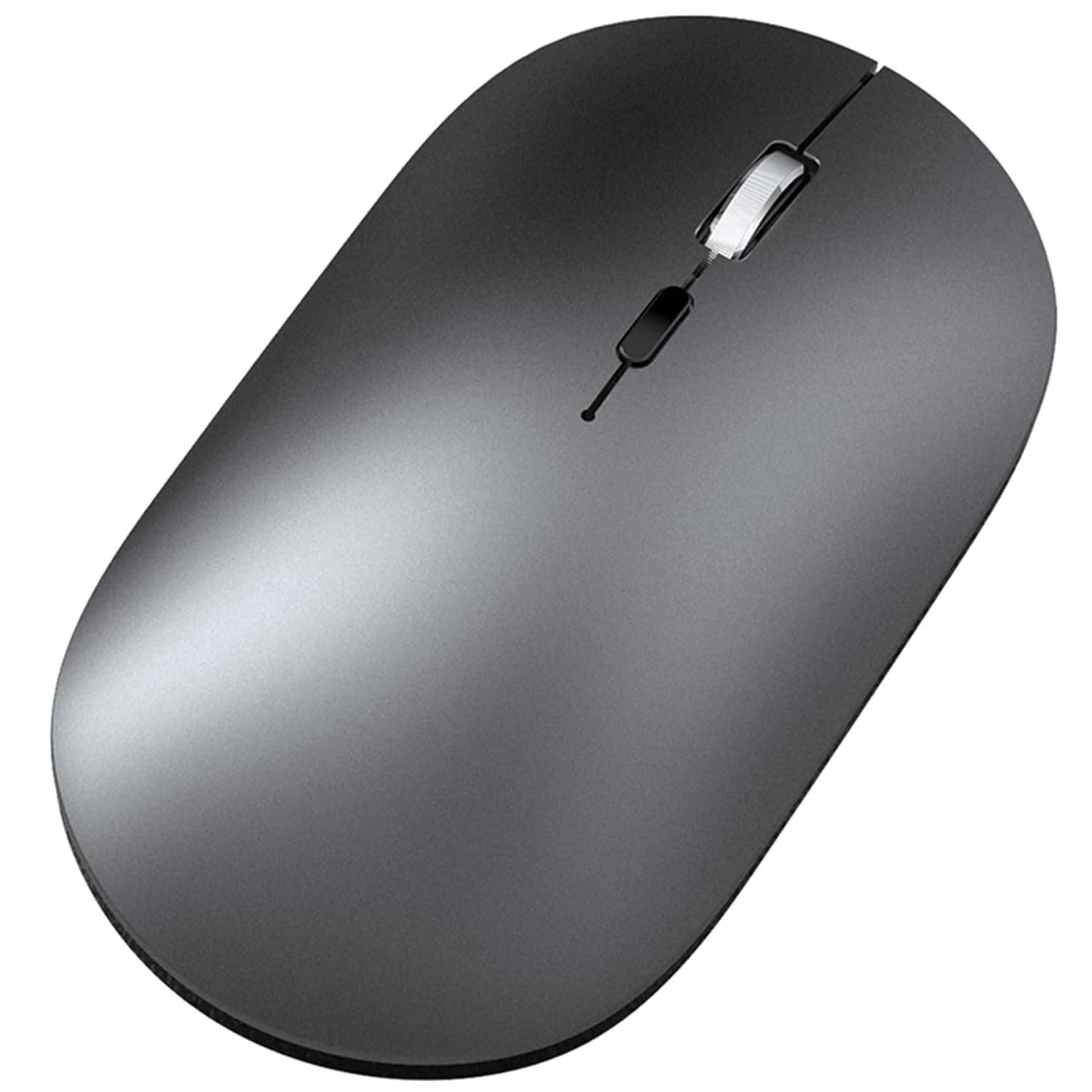 Qiccijoo Wireless Mouse,2.4GHz Computer Mouse with USB Mini Receiver, 1600 DPI Optical Tracking, Compatible with PC, Laptop, Desktop，Grey