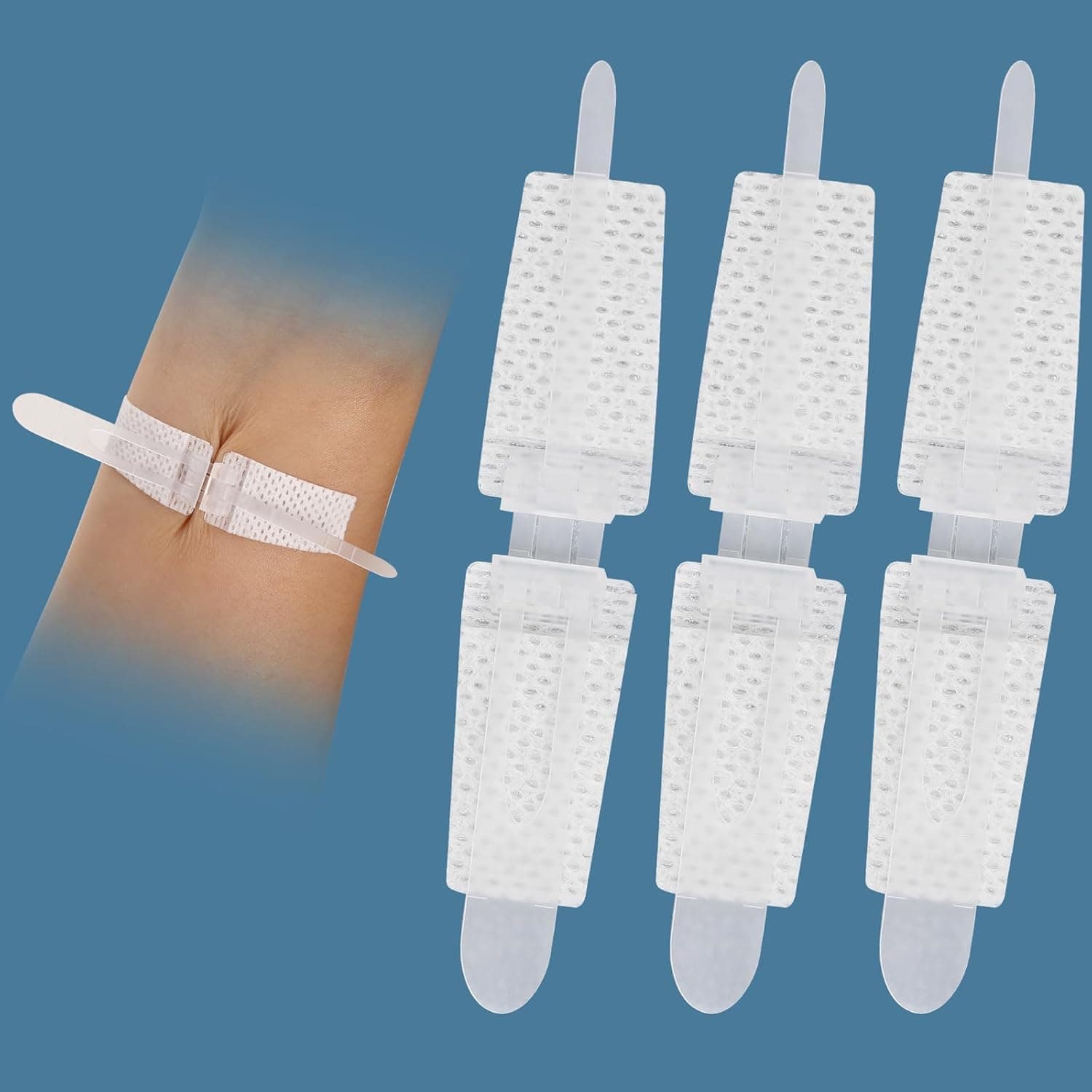 Skin Closures,Wound Closure Strip, Butterfly Stitches Wound Closure, Suture Strips for Laceration Repair Emergency 3Pcs