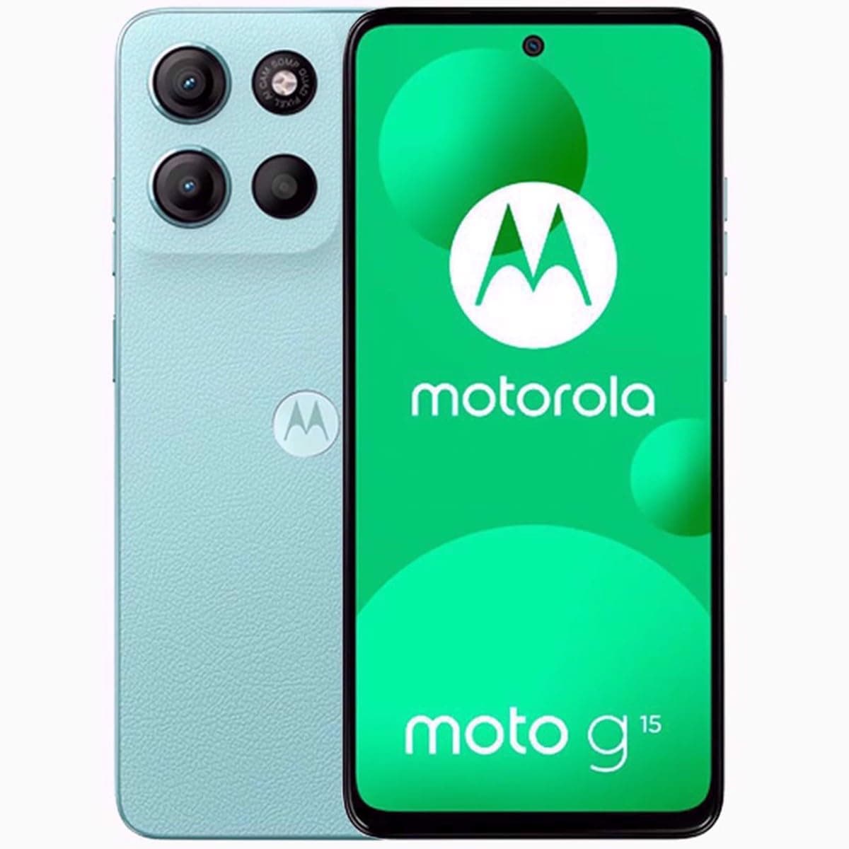 Motorola Moto G15 Dual-SIM 256GB ROM + 8GB RAM (GSM Only | No CDMA) Factory Unlocked 4G/LTE Smartphone (Glacier Blue) - International Version
