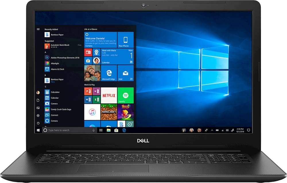 Dell Inspiron 17 I3793-17.3" FHD - 10gen i5-1035G1-8GB - 1TB HDD - Black
