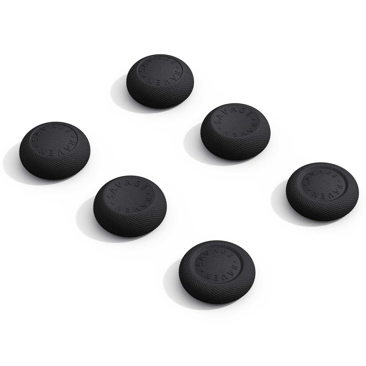 by Skull & Co. Skin, CQC Thumb Grip Set Joystick Cap Analog Stick Cap for Nintendo Switch 2 Joy-Con Controller - Black, 3 Pairs(6pcs)