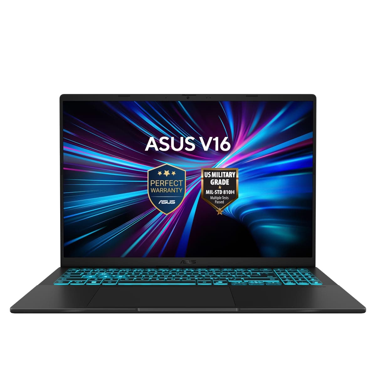 ASUS V16 Laptop (Black) | Intel Core 5 210H, NVIDIA RTX4050 6GB, 16GB RAM, 512GB SSD, 16"WUXGA Display, Win11 [V3607VU-RP038W]