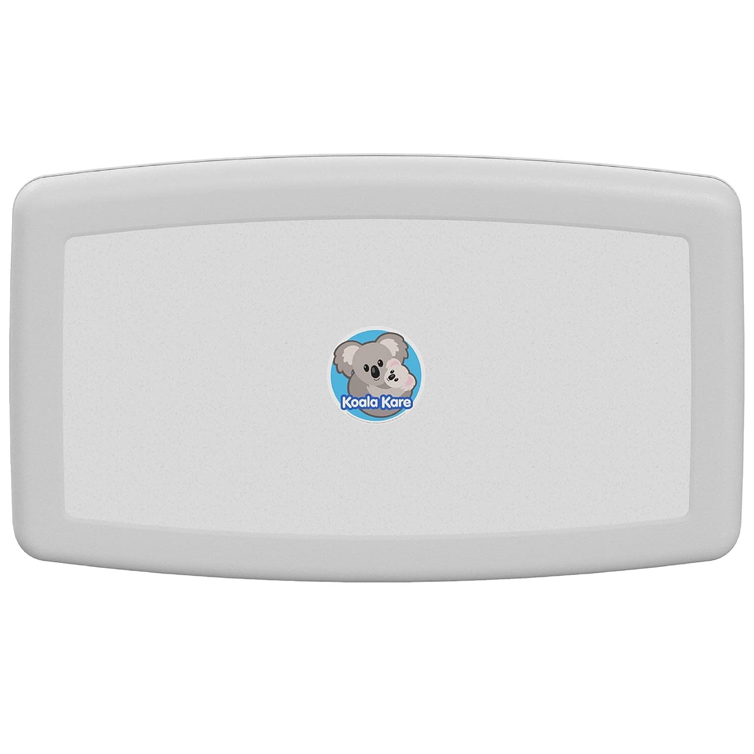 Koala Kare Baby Changing Station - Horizontal Surface Mounted Changing Table (White Granite) - Diaper Changing Table with Child Protection Straps - Baby Changing Tables for Restrooms & Bathrooms