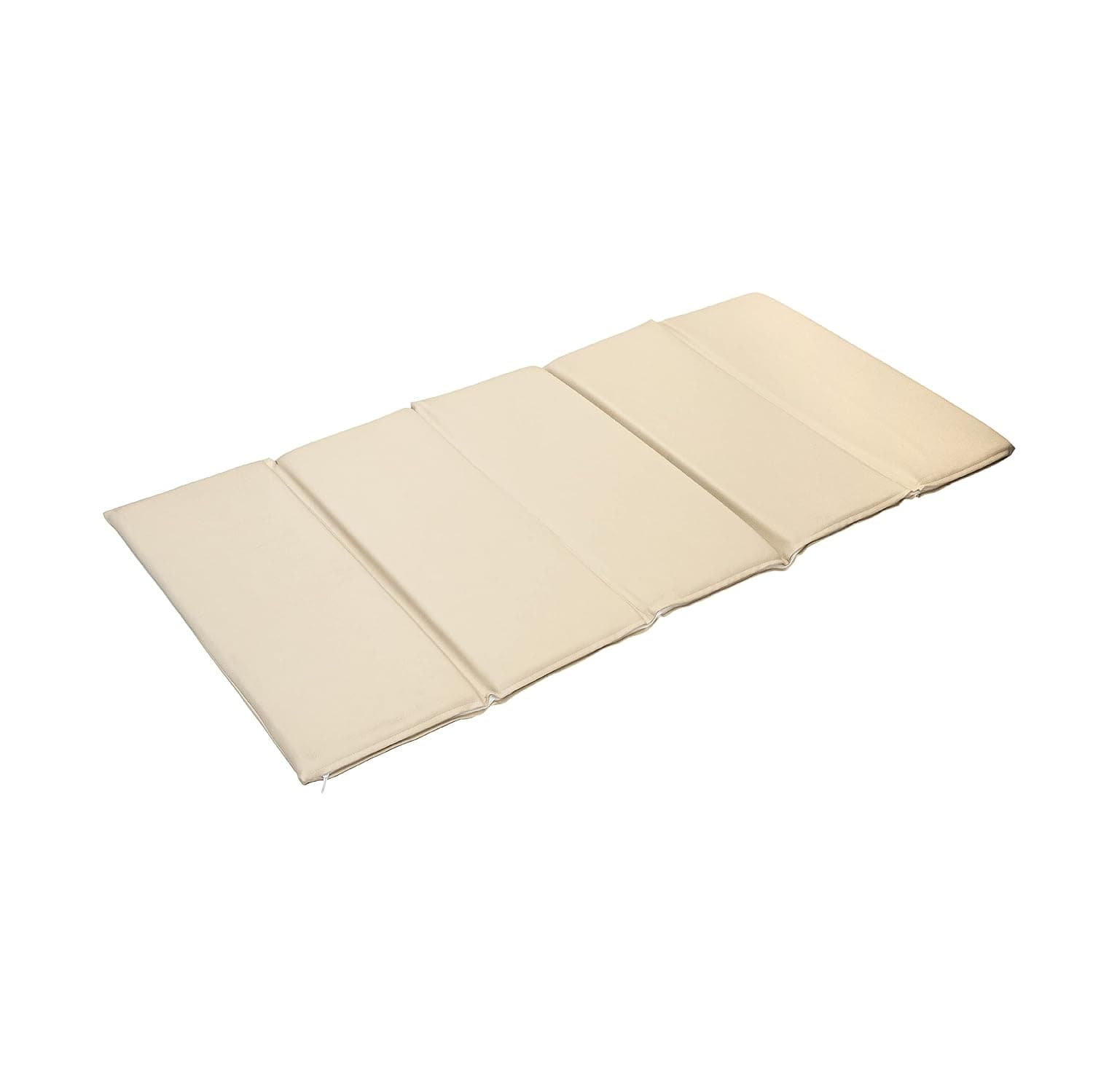 The Moon Brand Five Fold Travel Cot Baby/Toddler Mattress - Portable, Foldable & Lightweight - Reversible, Soft & Cushioned -Easy to Clean & Waterproof -Firm Support -Beige-126x65x3 cm