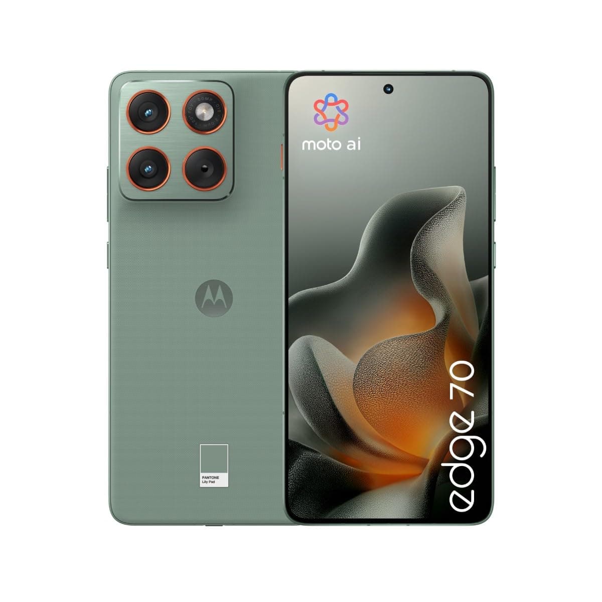 Motorola Edge 70 Dual-SIM 512GB ROM + 12GB RAM (GSM | CDMA) Factory Unlocked 5G Smartphone (Pantone Lily Pad) - International Version