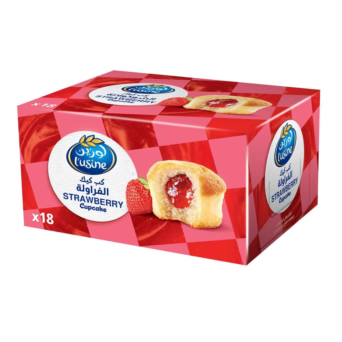 Lusine Strawberry Cup Cake, 18 x 30 g
