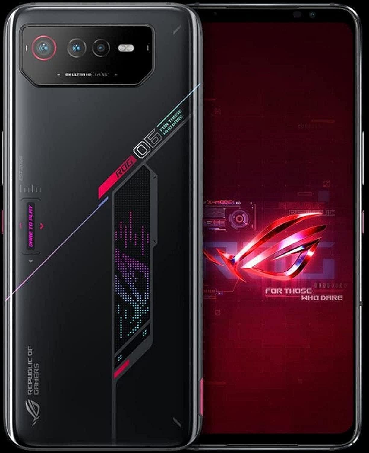 ASUS Rog Phone 6 5G Dual AI2201 128GB 12GB RAM Factory Unlocked (GSM Only, No CDMA -Verizon/Sprint) Tencent Version - Black