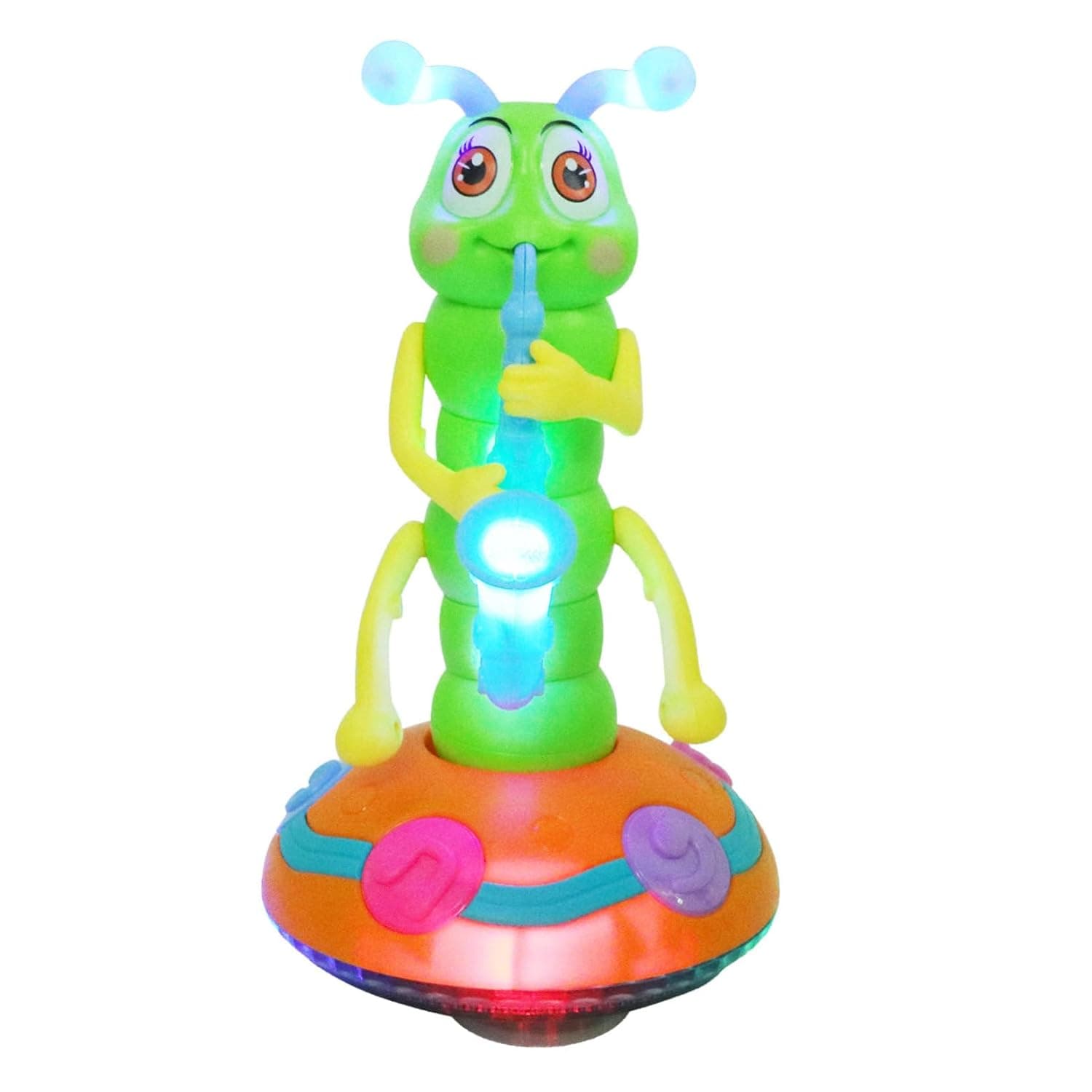1Pc Dancing Caterpillar Electric Music Plaything with for Early Education Fun for Creative Learning and Imagination Development Random Color