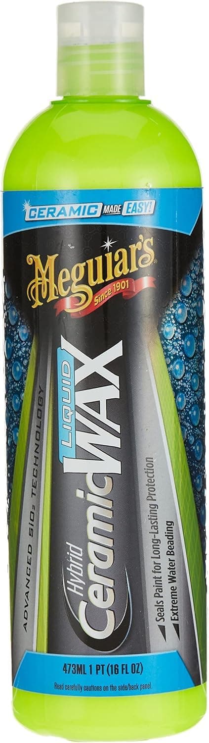 Meguiar's G200416EU Hybrid Ceramic Liquid Car Wax Ceramic Wax - Car Care - Car Wax with Beading Effect - Ceramic Seal - Lasts Long - 473 ml