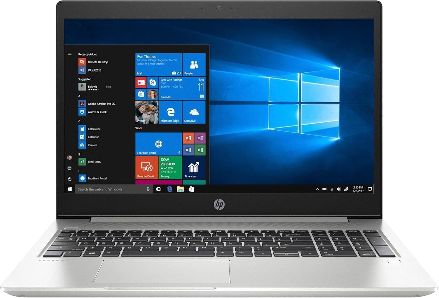 HP ProBook 450 G6 Laptop | 14" 1920x1080 FHD | Core i5-8265U - 256GB SSD Hard Drive - 16GB RAM | 4 cores @ 3.9 GHz No OS Silver (Renewed)