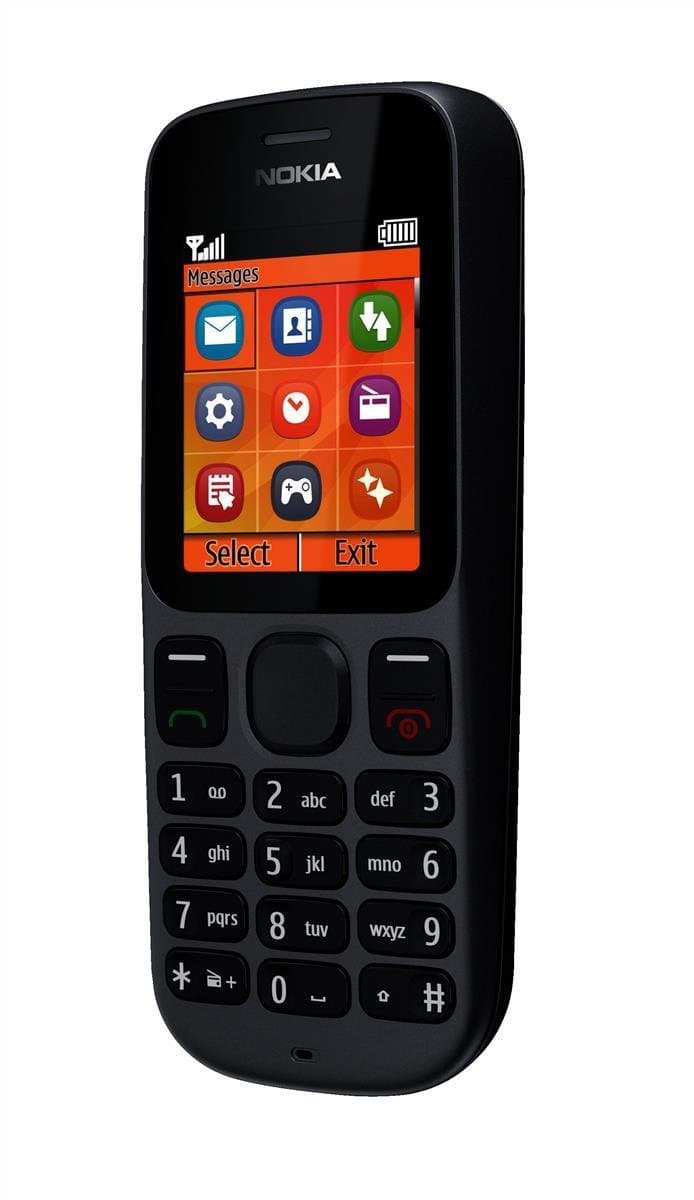 Nokia 100 SINGLE SIM TBA (GSM Only | No CDMA) Factory Unlocked 2G Cellphone (Phantom Black) - International Version