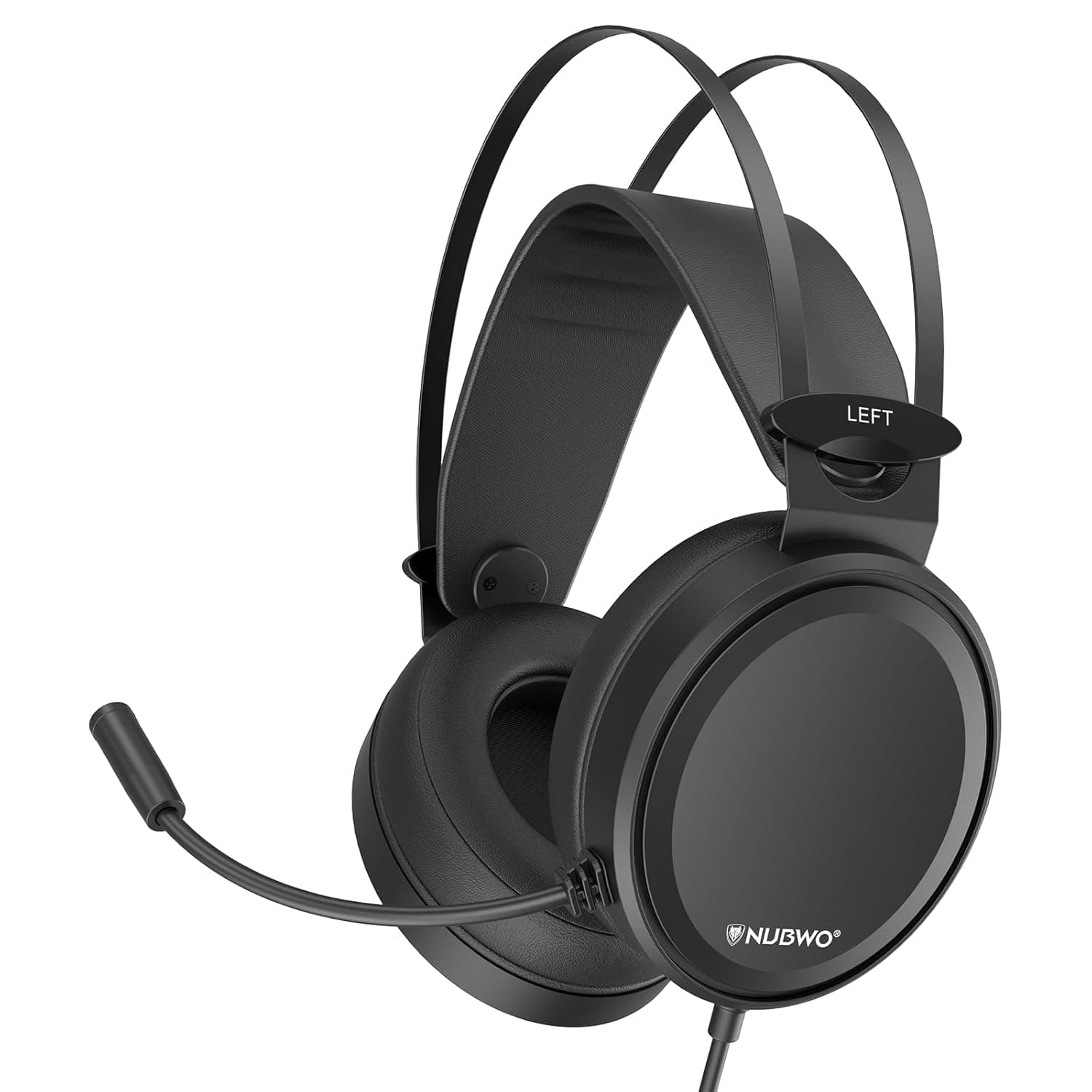 NUBWO N7 Stereo Gaming Headset for PS4 PC Xbox One PS5 Controller, Xbox Headset with 7.1 Surround Sound, Gaming Headphones with Noise Cancelling Mic Over Ear Headphones for Xbox Series X/S, Switch