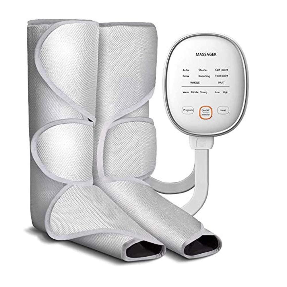 Air Compression Leg Massager, Foot and Calf Circulation Compression and Relaxation, 6 Modes 3 Intensities, for Foot and Calf Circulation Massage with Handheld Controller