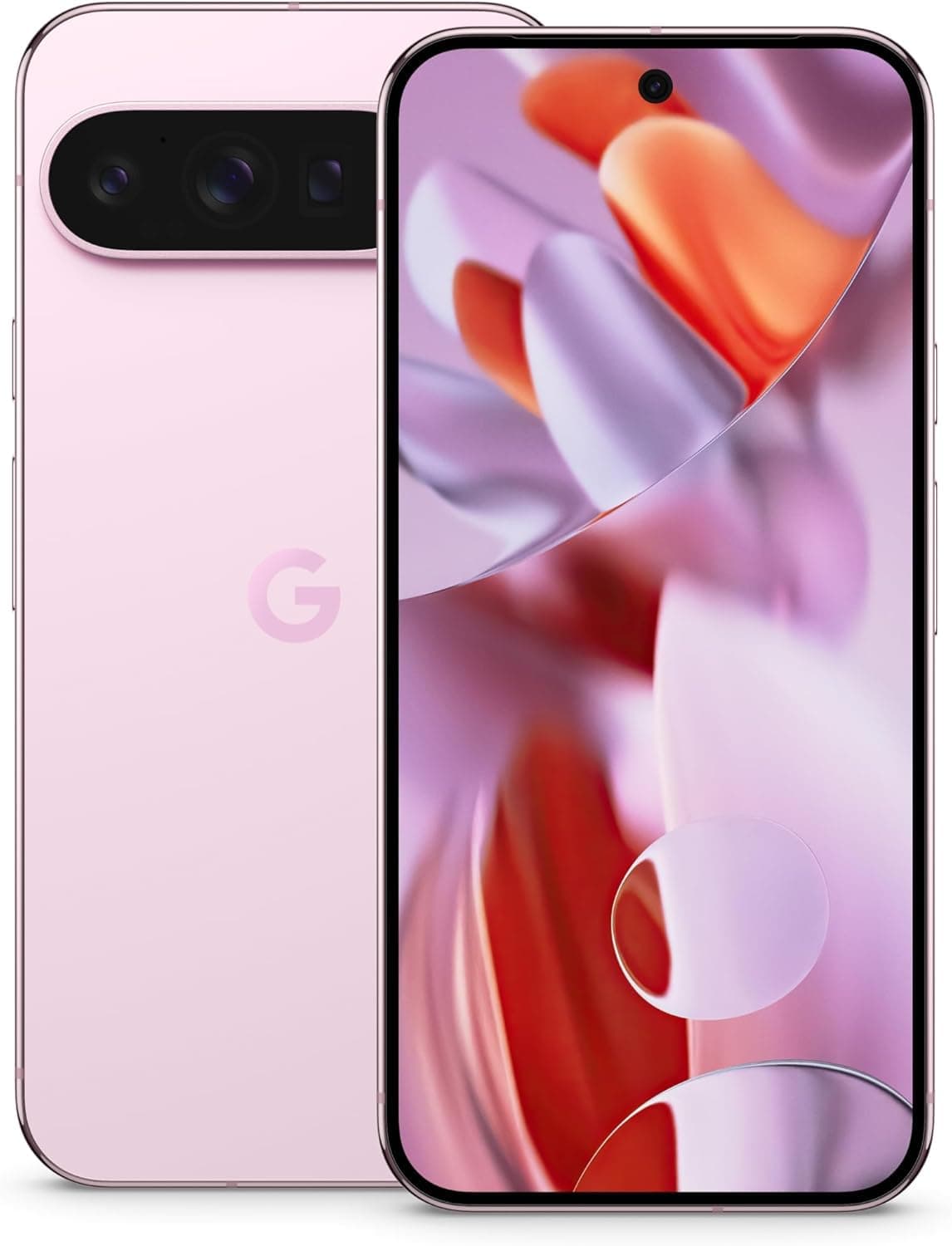 Google Pixel 9 Pro 5G 2024 (GEC77 | International Version) 6.3-inch Dual-SIM (nano-SIM, eSIM), Unlocked Android 14 Smartphone (256GB Storage + 16GB RAM, Rose Quartz)