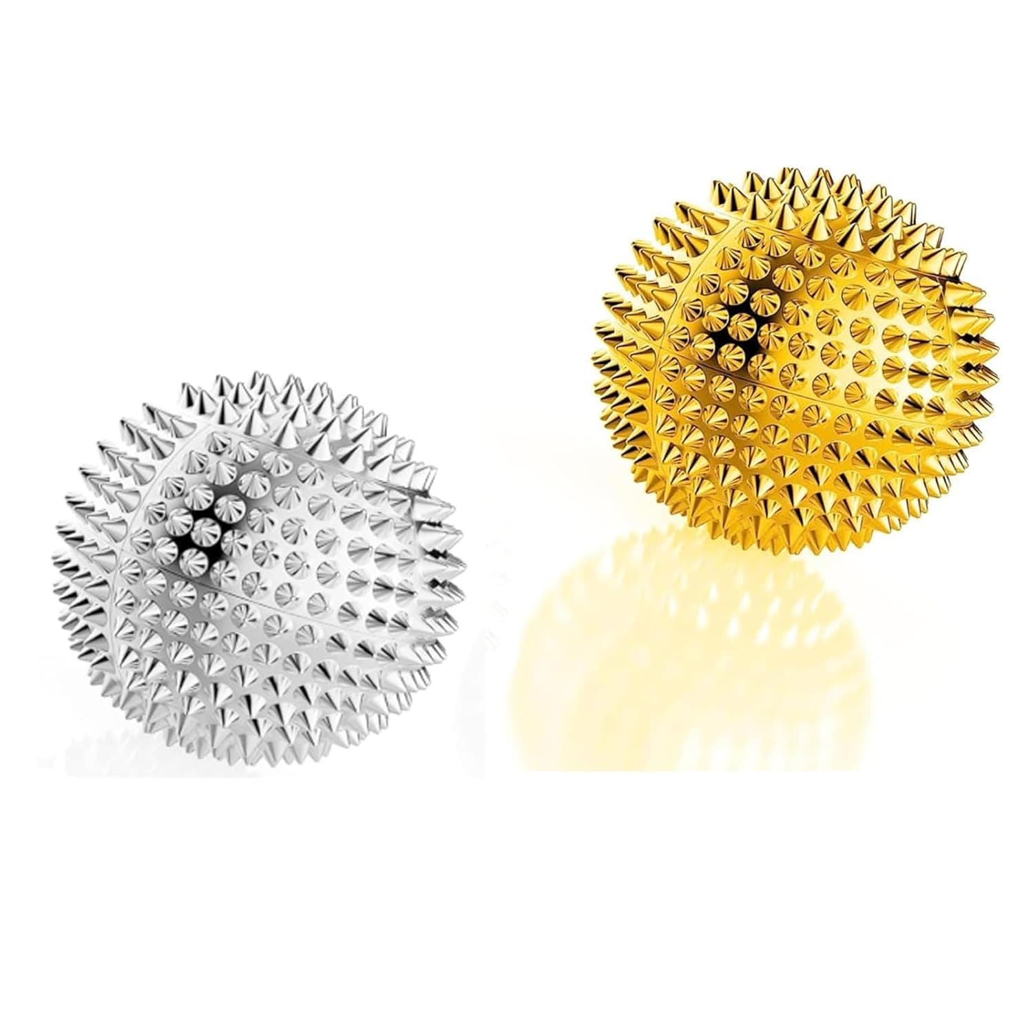 Tazweeq Magnetic Massage Balls, 2 Pcs Acupressure Massage Tools for Hands & Feet, for Muscle Relaxation & Blood Circulation, Portable Hedgehog Massage Balls