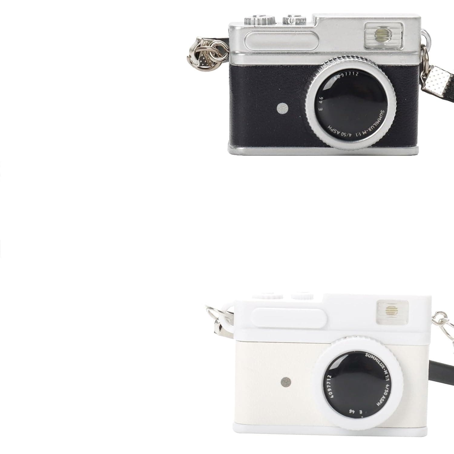 Excefore 2 Pcs Mini Dollhouse Camera Models, Mini SLR Camera Ornaments f for Dollhouse Decoration,with Flash and Shutter Sound Desk Decoration, Accessories Photography Props