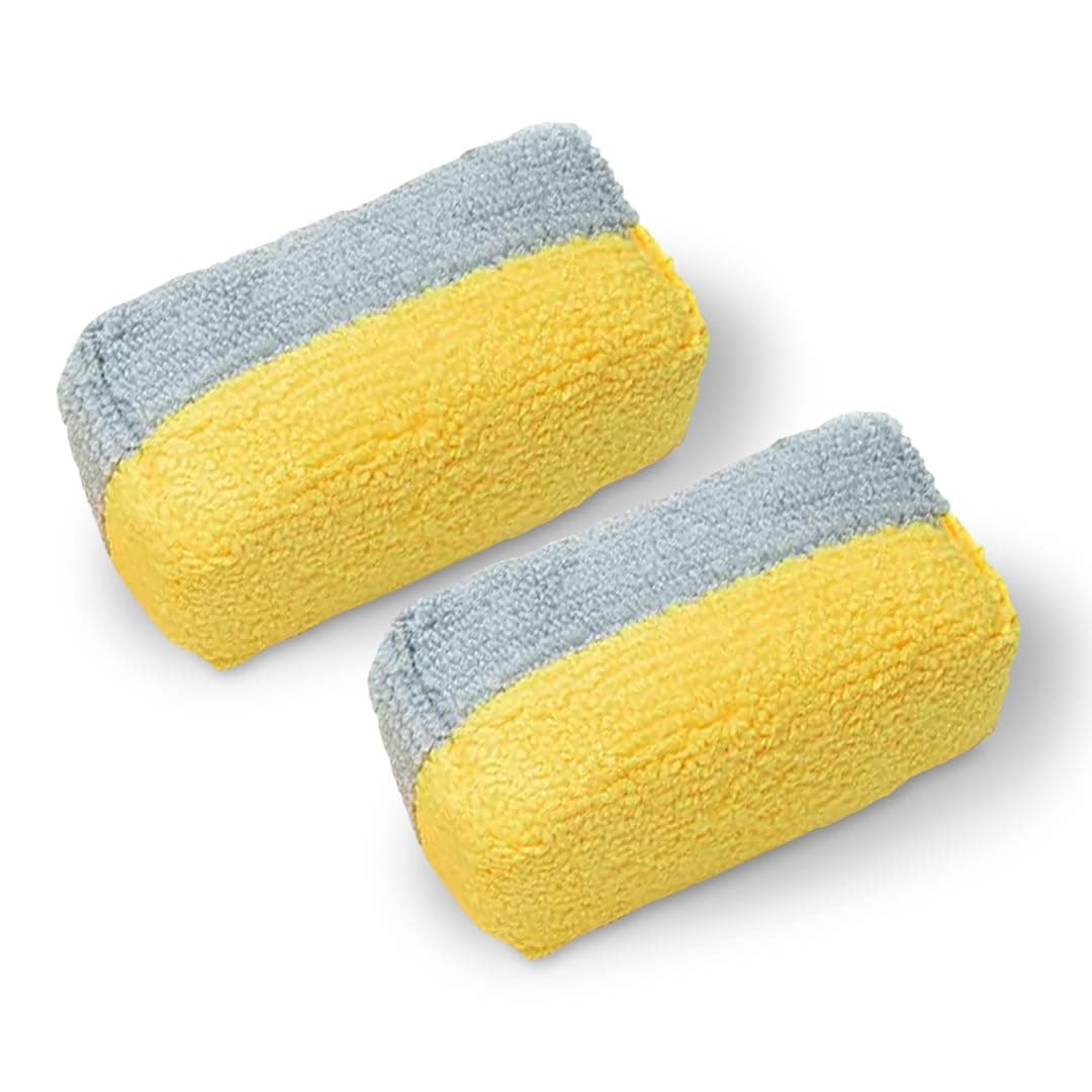 Ethos Ceramic Coating Applicator Pad – Microfiber Car Detailing Sponge for Polish & Ceramic Coat – Sponge Pad for Smooth Application – Car Applicator Pads for Detailing (2 - Applicators)