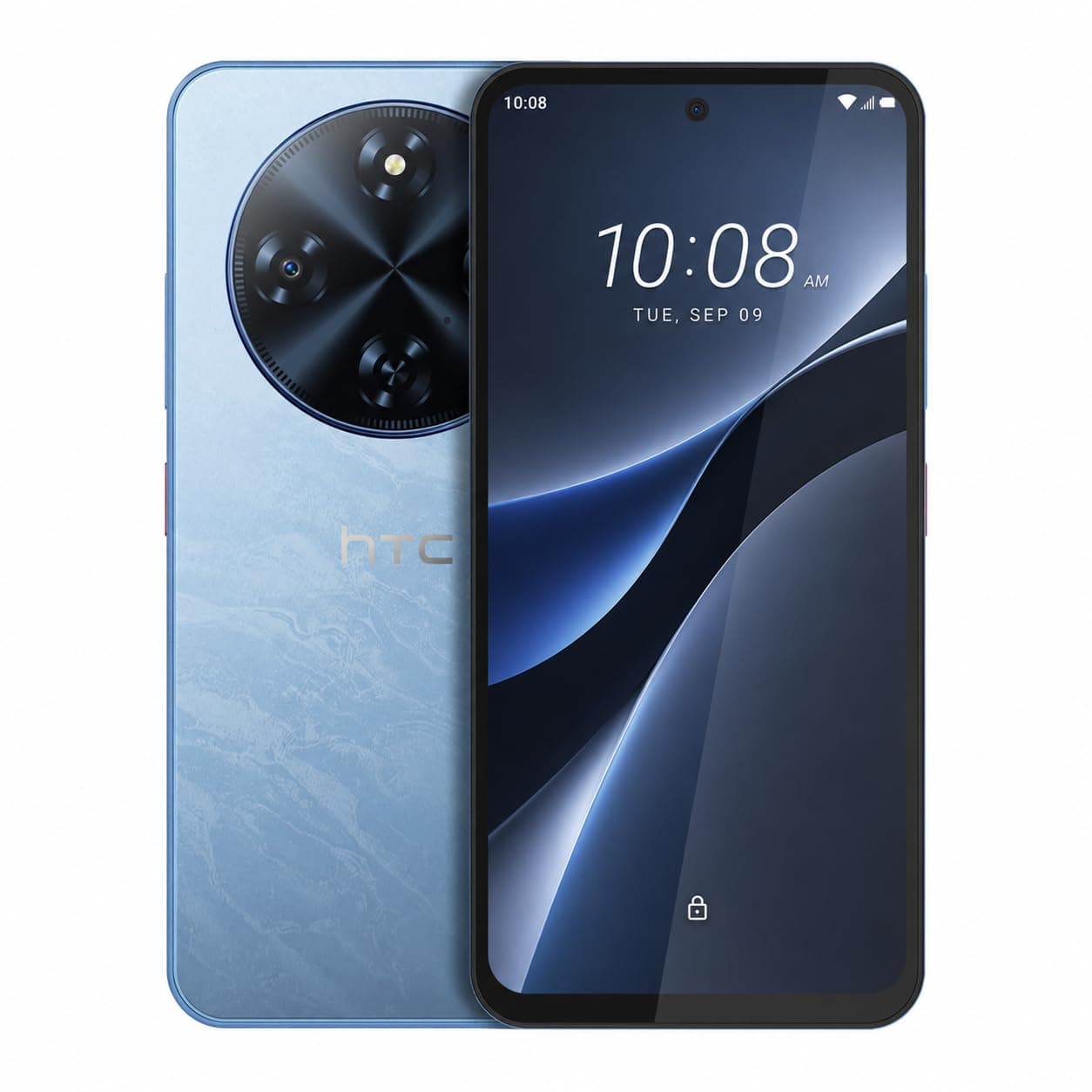 HTC Wildfire E5 Elite Light Blue, 256GB Storage, 6+12GB RAM, 7000mAh Long-Lasting Battery, 4G Dual SIM (KSA Version - 2 Years Warranty)