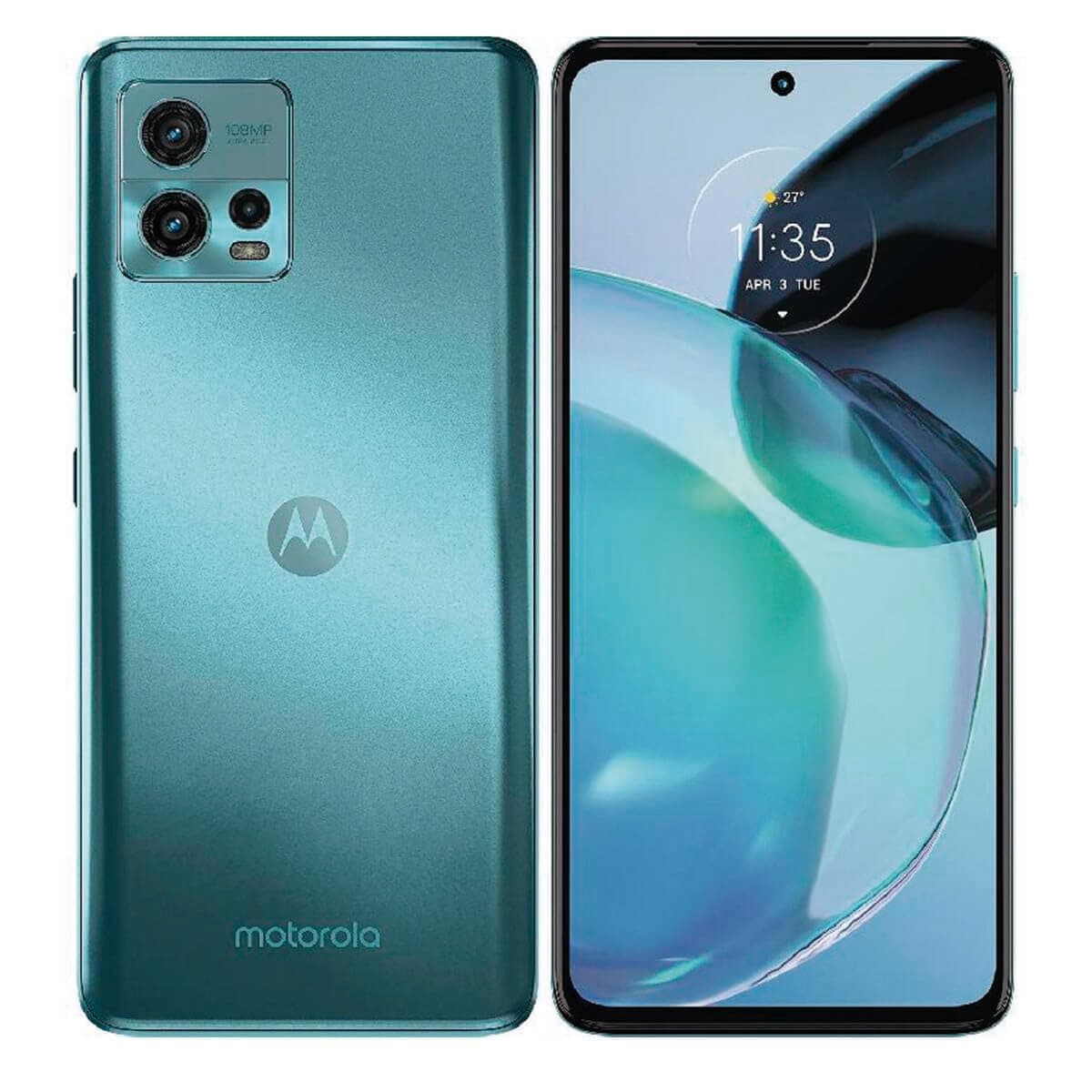 Motorola Moto G72 Dual-SIM 128GB ROM + 8GB RAM (Only GSM | No CDMA) Factory Unlocked 4G/LTE Smartphone (Polar Blue) - International Version