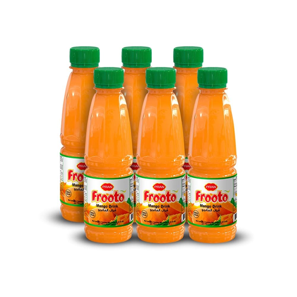 PRAN Frooto Mango Juice 250 ml, 6-Pack