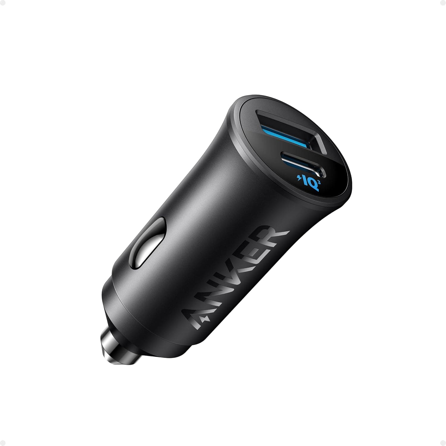 Anker USB-C Car Charger, 30W 2-Port Type-C Car Charger Adapter,iPhone 17/16 /15/14 Series, Samsung Galaxy S23/S22/S21 Series, Huawei, Honor and More