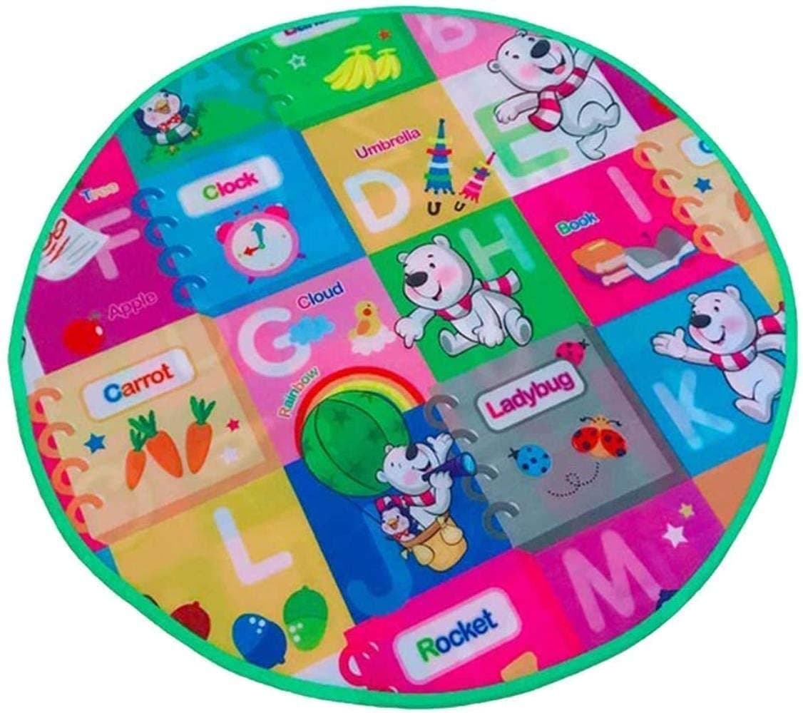 Round Baby Crawling Mat Foam Play Mat Waterproof Playmat for Kids Toddler Infants Portable Mat for Outdoor/Indoor toy fashion KKGGS