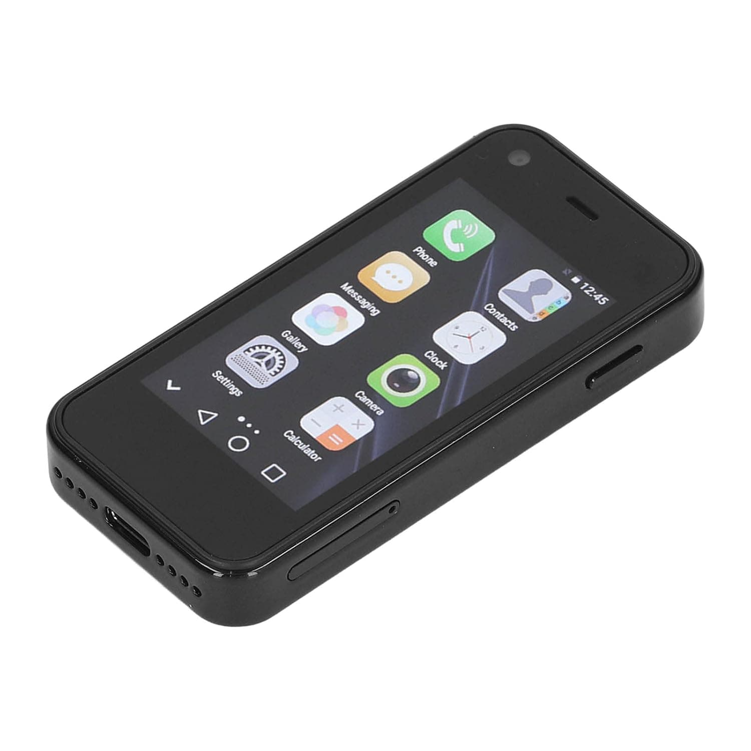 3G Small Smartphone, 1GB RAM 8GB ROM 5MP Multifunction GPS Dual SIM Cell Phone for Daily Life for Children(Black)