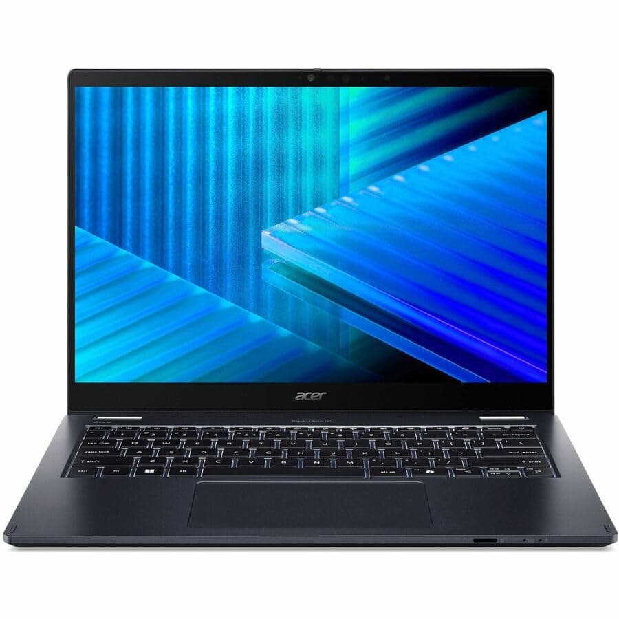 Acer TravelMate P4 Spin 14 P414RN-55 TMP414RN-55-79AM 14" Touchscreen Convertible 2 in 1 Notebook - WUXGA - 60 Hz - Intel Core Ultra 7 255U - 16 GB - 1 TB SSD - English Keyboard - Blue