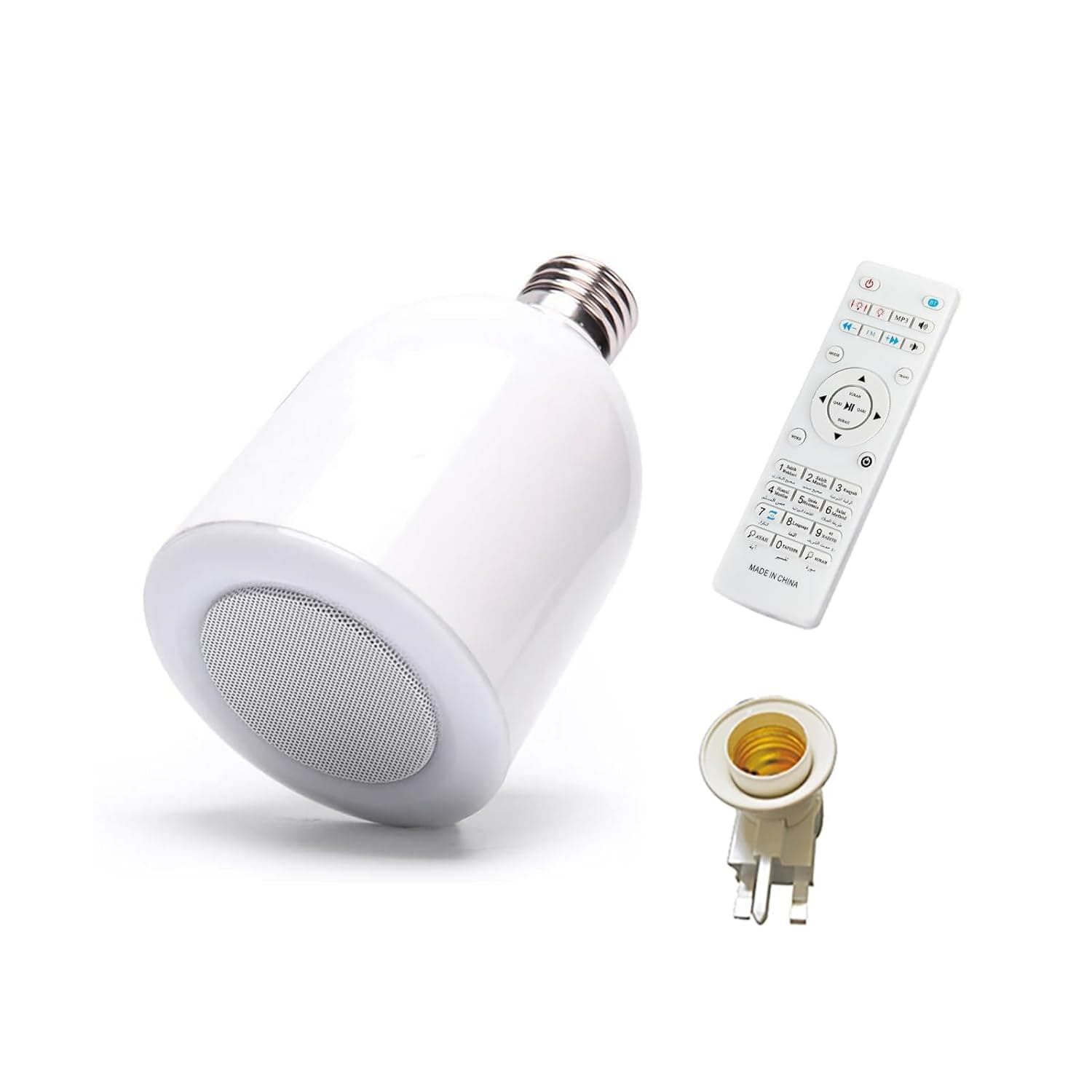 Quran Player راديو قرا جهاز القران Wireless Bluetooth Quran Speaker Quran Led Lamp with Speaker Remote Control Quran English with 15 Languages SQ102