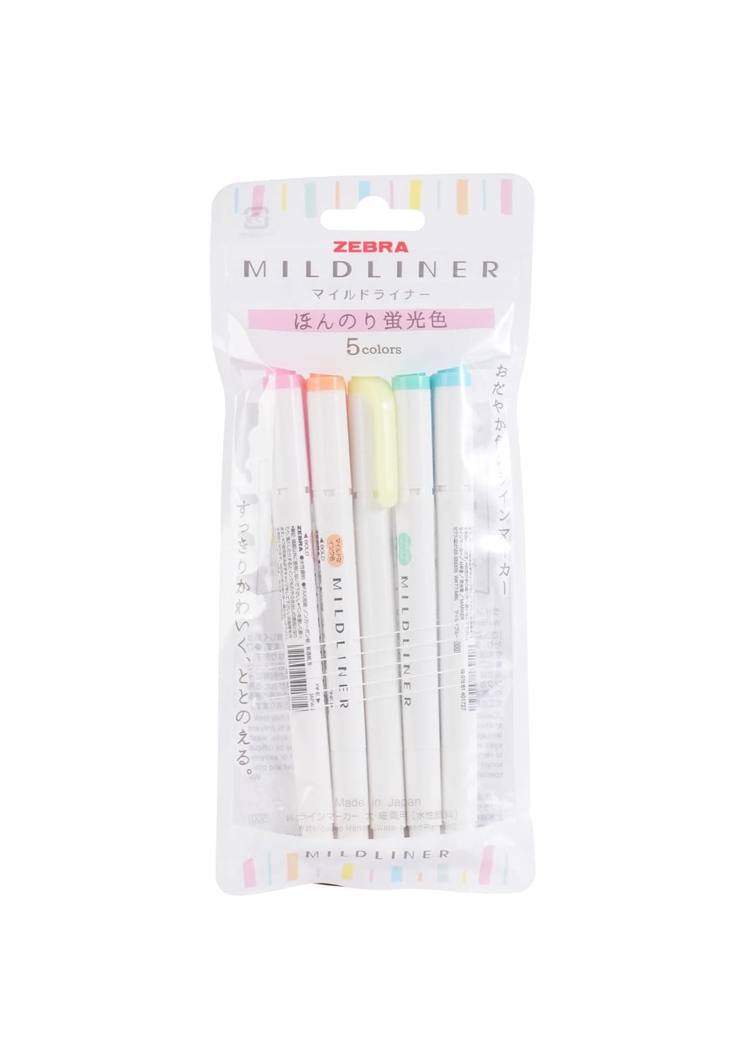 Zebra 145692 5 Color Mildliner Highlighter Pen