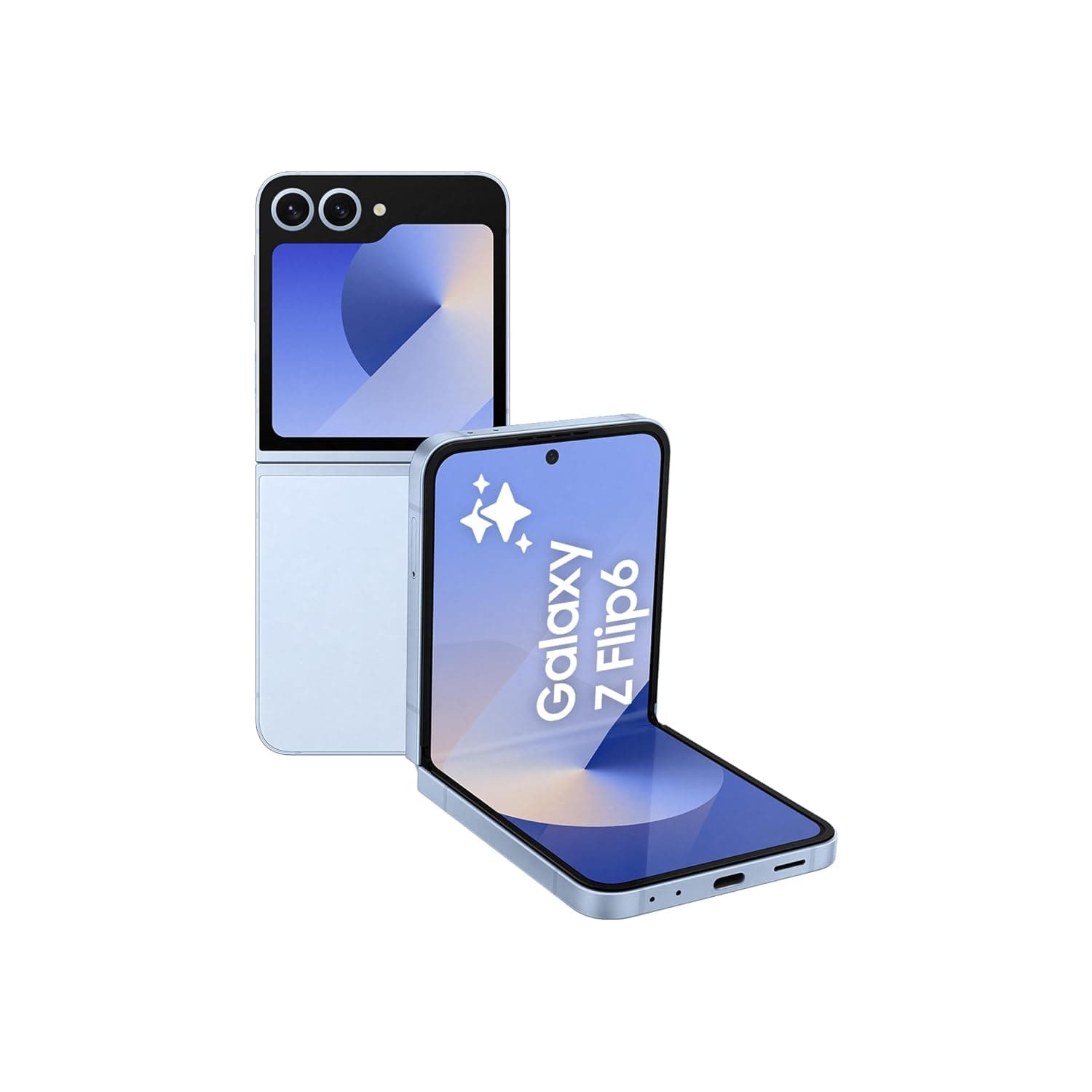 SAMSUNG Galaxy Z Flip6, 12GB RAM, 256GB Storage, Blue, 50MP Camera, No Manufacturer Warranty (International Version)