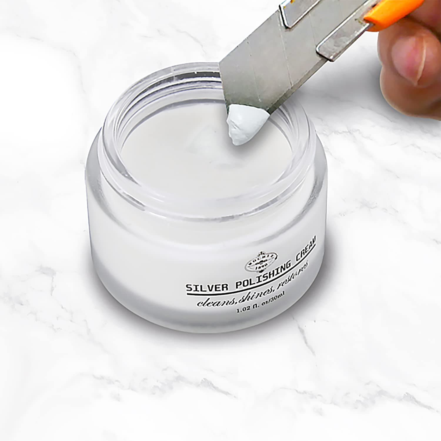 Silver Polishing Cream - Removes Tarnish Oxidation from Sterling Silver for Flute,Clarinet,Trumpet. Musical Instruments,30g