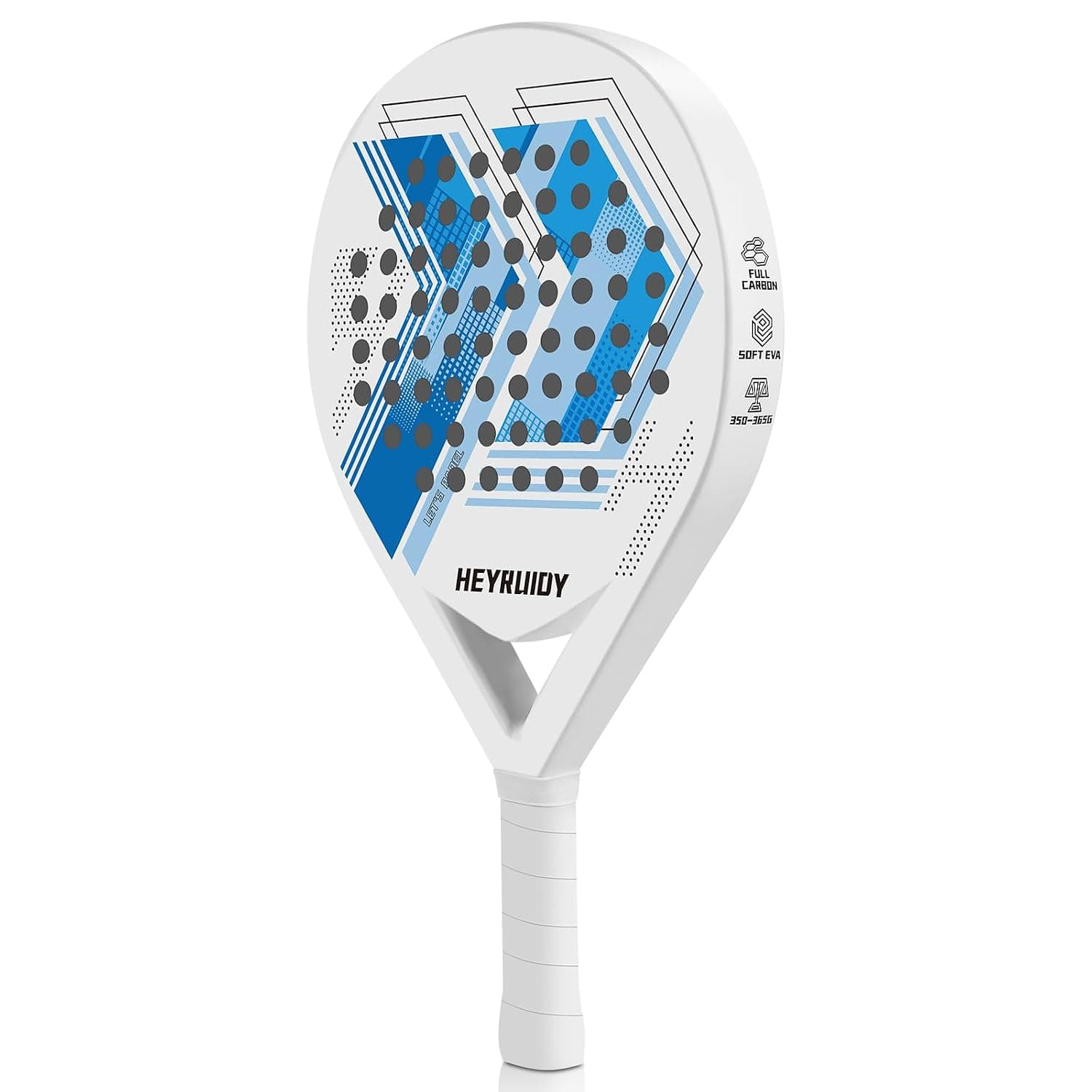 Padel Racquet with Cover Bag, Carbon Fiber Full Carbon Soft EVA Core Paddle Tennis Racket Beginner Intermediate for Men and Woman