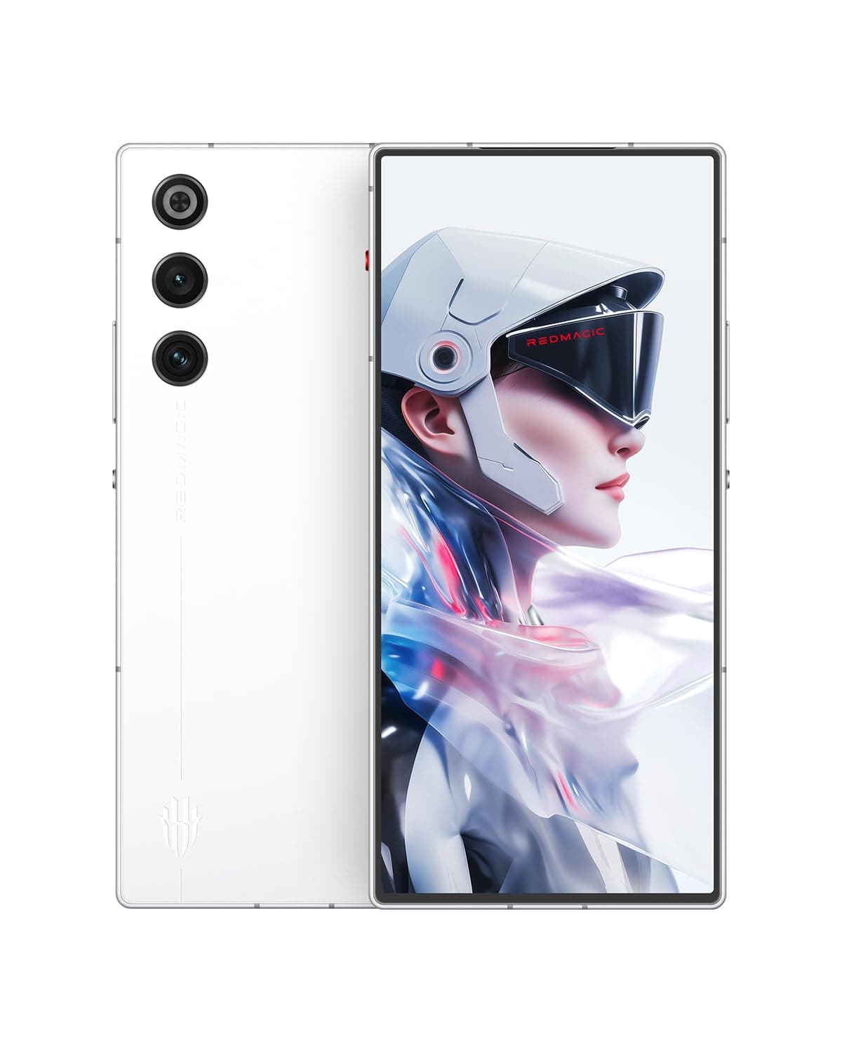 REDMAGIC 10 Air 120Hz Gaming Phone, 5G Android Smartphone, 12GB RAM+256GB ROM, Snapdragon 8 Gen 3, 6.8" AMOLED Full Screen, FHD+, 50MP Camera, Dual-Sim, Unlocked Mobile Phone White