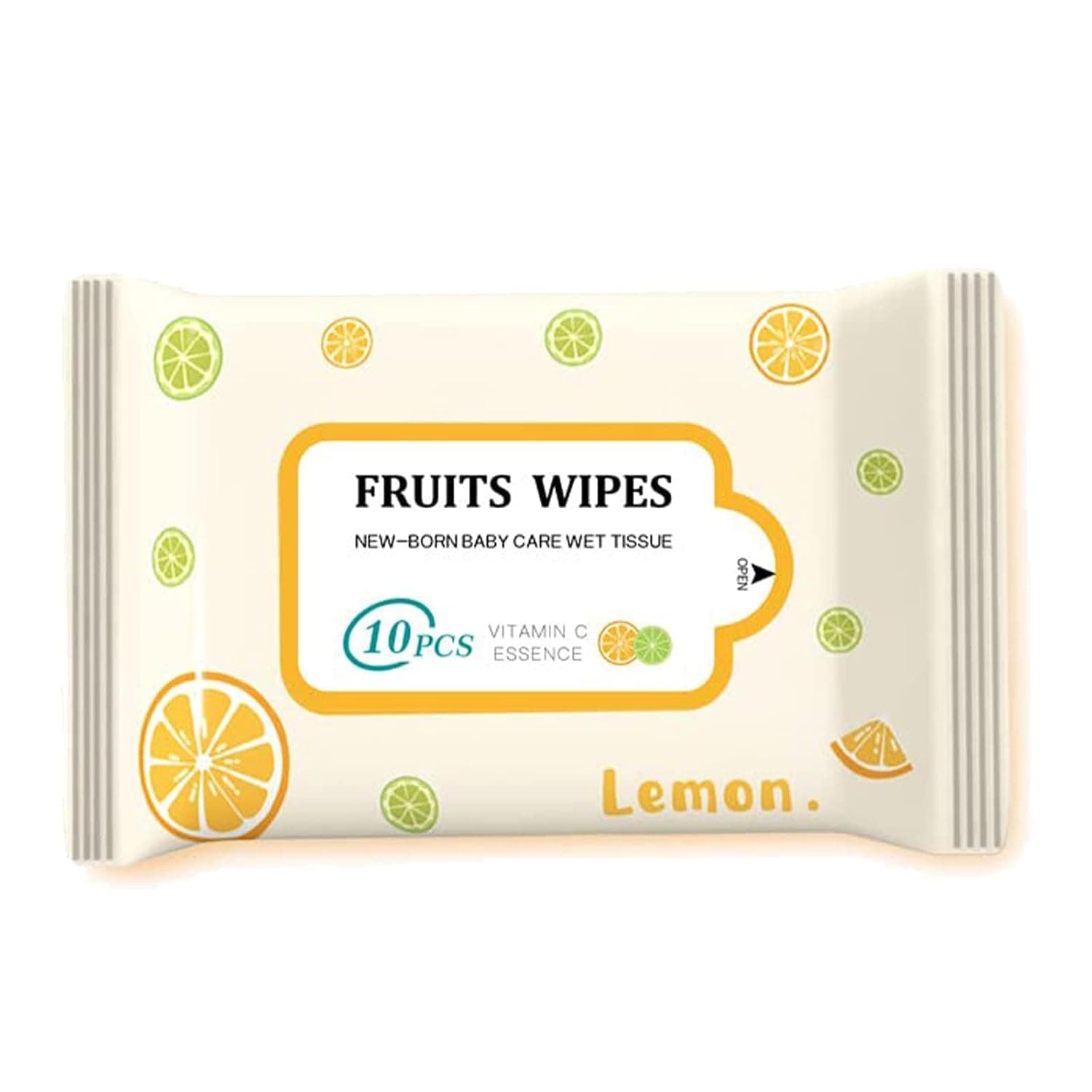 Baby Wipes, Wet Wipes, Portable Wet Towel for Baby Care, Sensitive Skin, Natural Ingredients, Soft and Moisturizing, 10-Pack