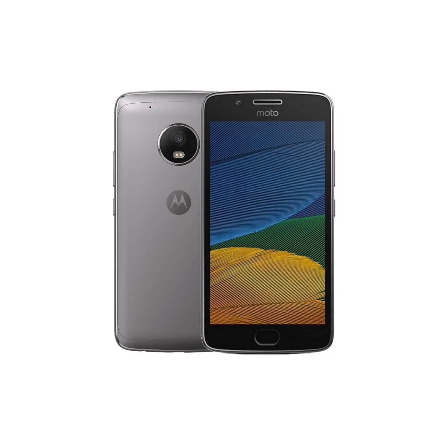 Motorola Moto G5 Plus Single-SIM 32GB + 3GB RAM (GSM Only, No CDMA) Factory Unlocked 4G/LTE Smartphone (Lunar Gray) - International Version