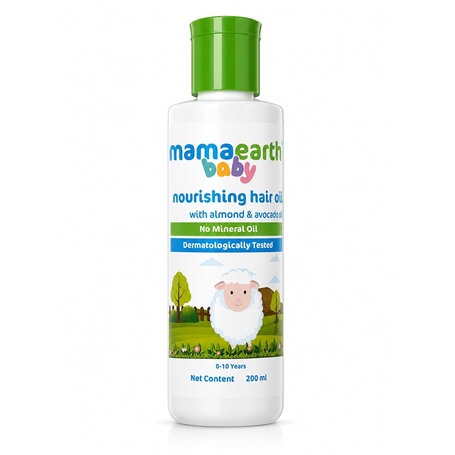 Mamaearth Nourishing Baby Hair Oil With Almond, Avocado & Coconut Oil | Promotes Hair Growth, Nourishes Scalp, Soothes Cradle Cap & Improves Hair Texture | Gentle for Newborns, Toddlers & Kids, 200ml