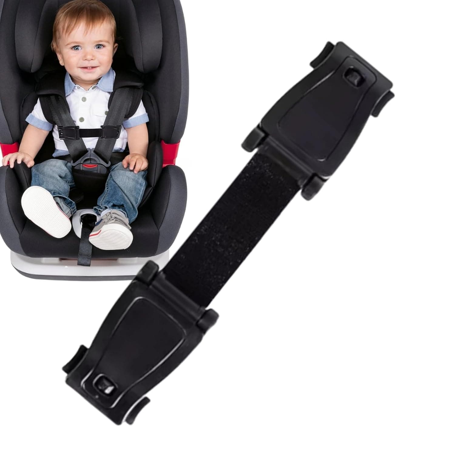 Car Seat Chest Clip Guard Child Seat Harness Clip | School Bag Chest Safety Buckle Lock, Auto Interior Accessories for RV Sedan Vehicle