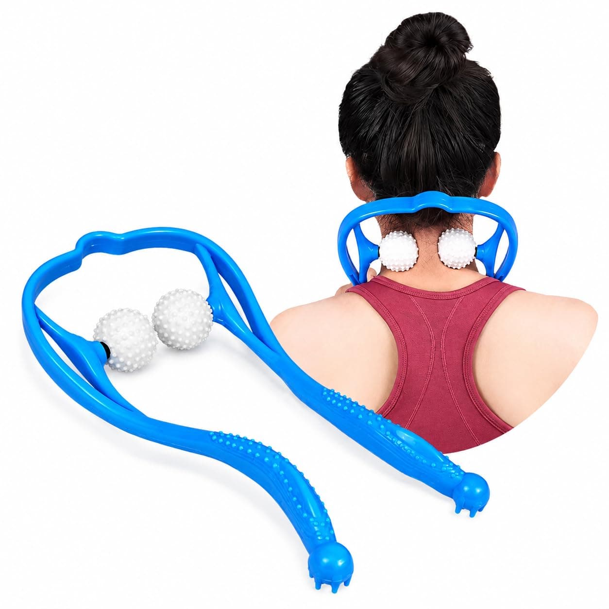 Manual Neck & Shoulder Massager for Housewives – Deep Muscle Massage Roller for Neck Fatigue, Shoulder Tension, Stress Relief & Daily Household Stress Relief