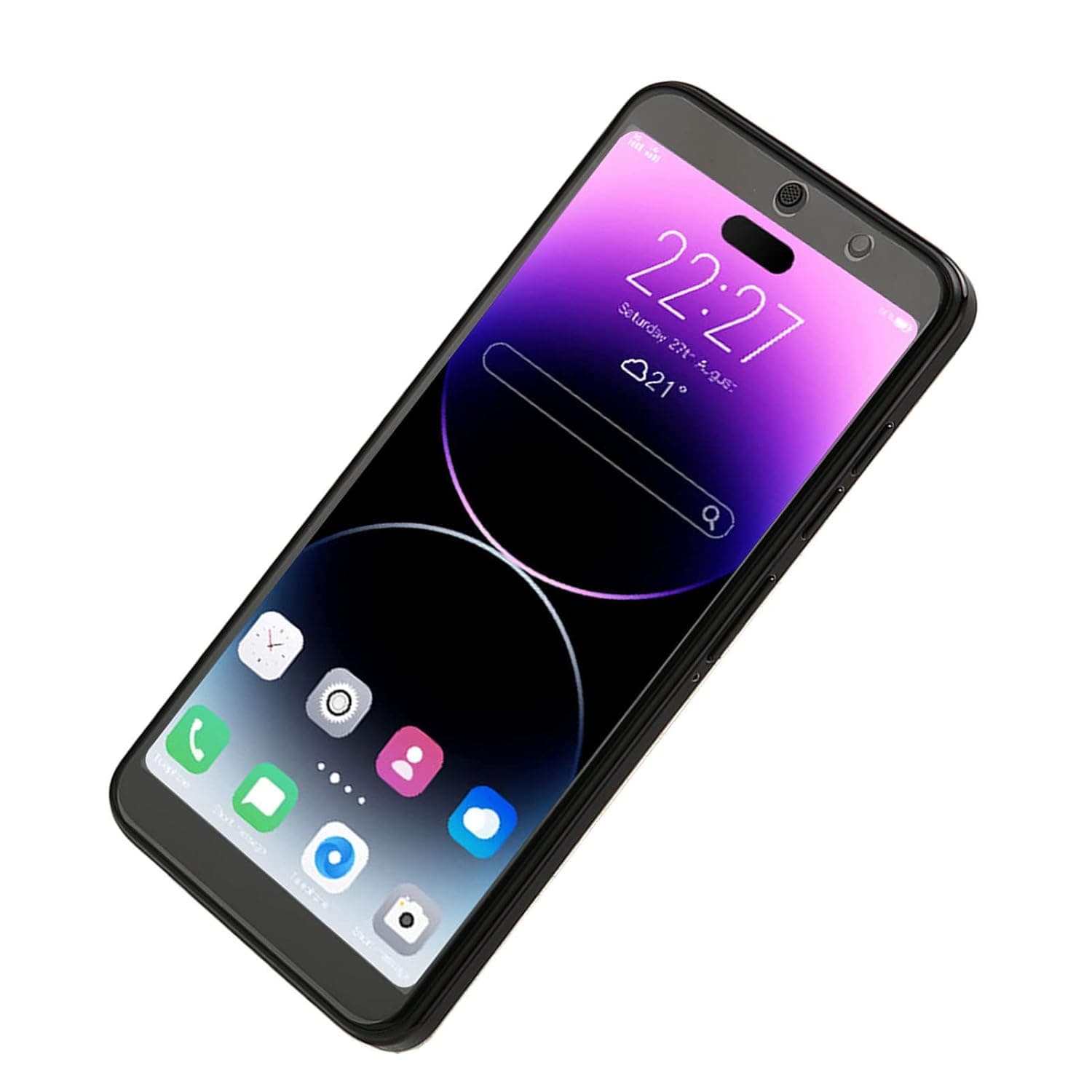 6.1 Inch Ultra Thin Smartphone - 1440x3040 HD LCD Screen, Unlocked Cell Phone for 11, Nano Electroplated Ceramic Back Cover, 4GB RAM 64GB ROM, Support 5G WiFi, 8MP+16MP
