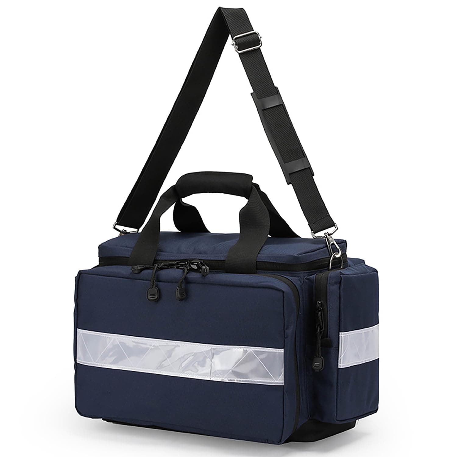 Professional Medical Emergency Bag - Multifunctional First Aid Kit Carrier for Home Health Care, EMT, EMS, Camping, Hiking, and Outdoor Activities(Blue)