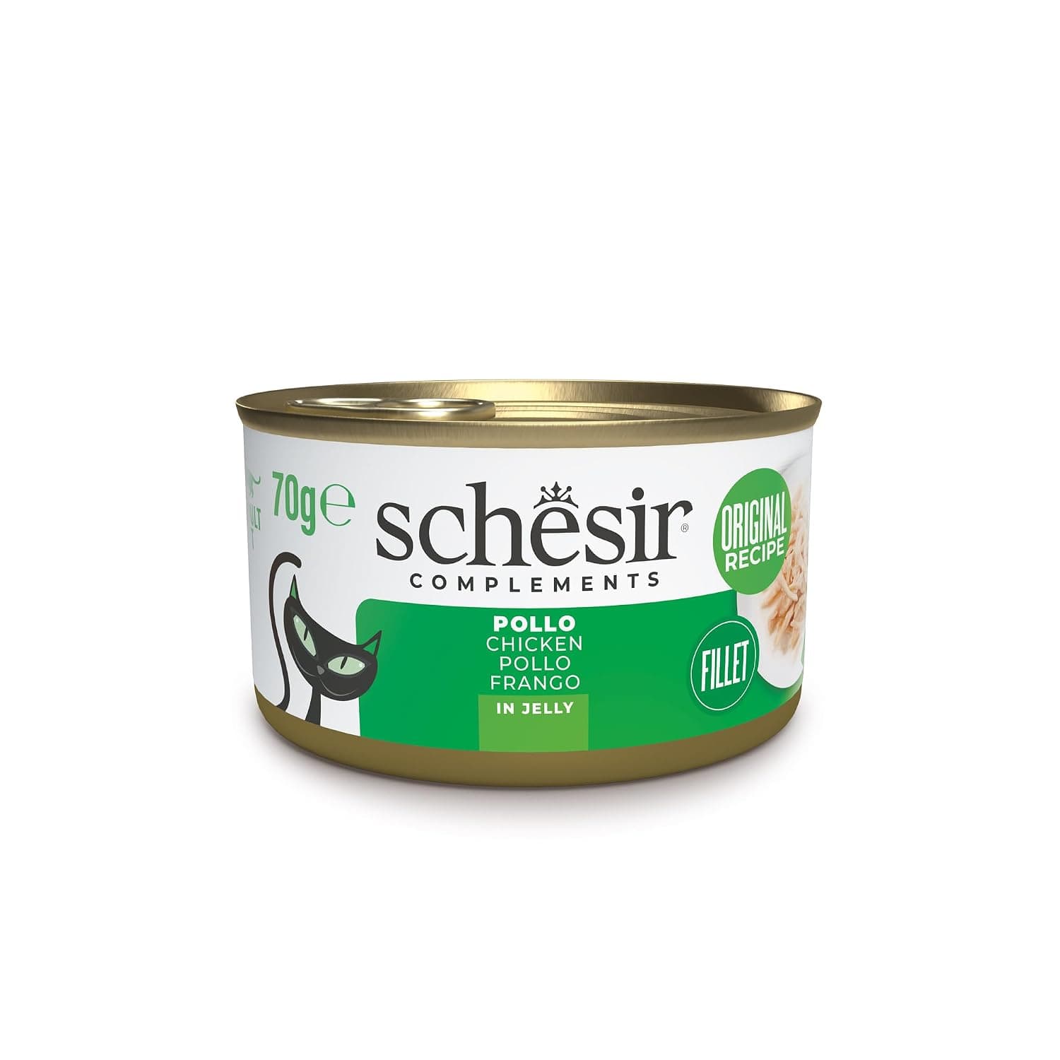 Schesir Complements Wet Cat Chicken in Jelly Can 12x70g