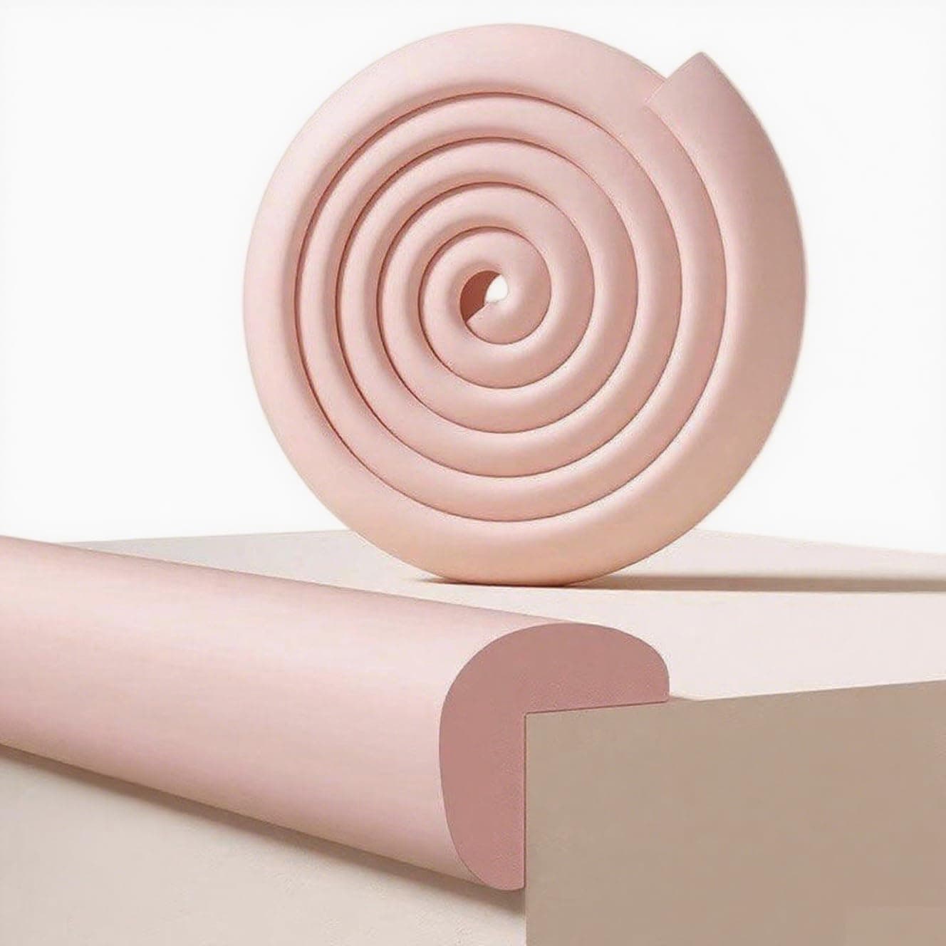 Pink 2M Foam Safety Edge Protection Strip - Ideal for Decorative Mirror Edging,Anti - Collision Solution for Child - Friendly and Dreamy Rooms(Pink)