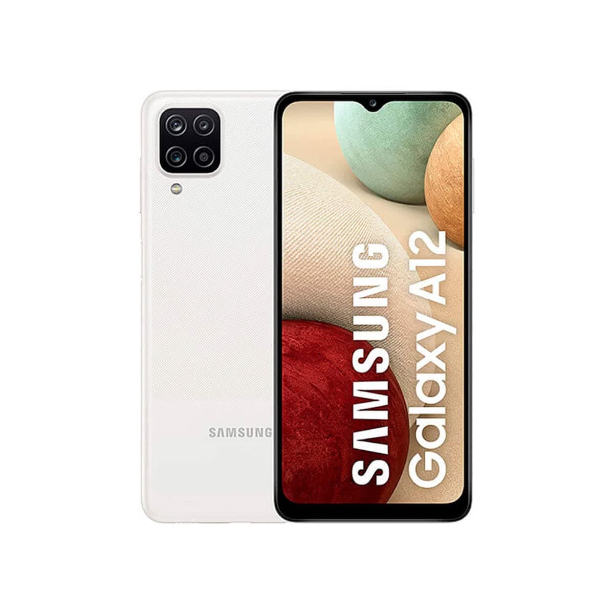 Samsung Galaxy A12 Nacho Dual-SIM 64GB ROM + 4GB RAM (GSM Only | No CDMA) Factory Unlocked Android 4G/LTE Smartphone (White) - International Version