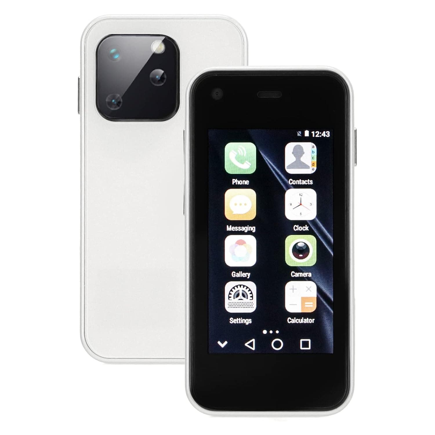 Smartphone, Mini Phone 2.5 Inch HD Touchscreen Brilliant 1GB RAM for Entertainment (Color : K)