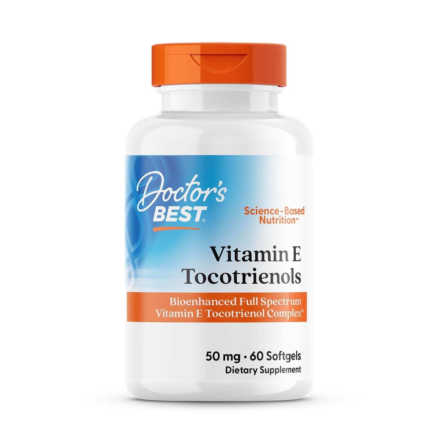Doctor's Best Tocotrienols Evnol SupraBio Full Spectrum Vitamin E Complex, 60 Count