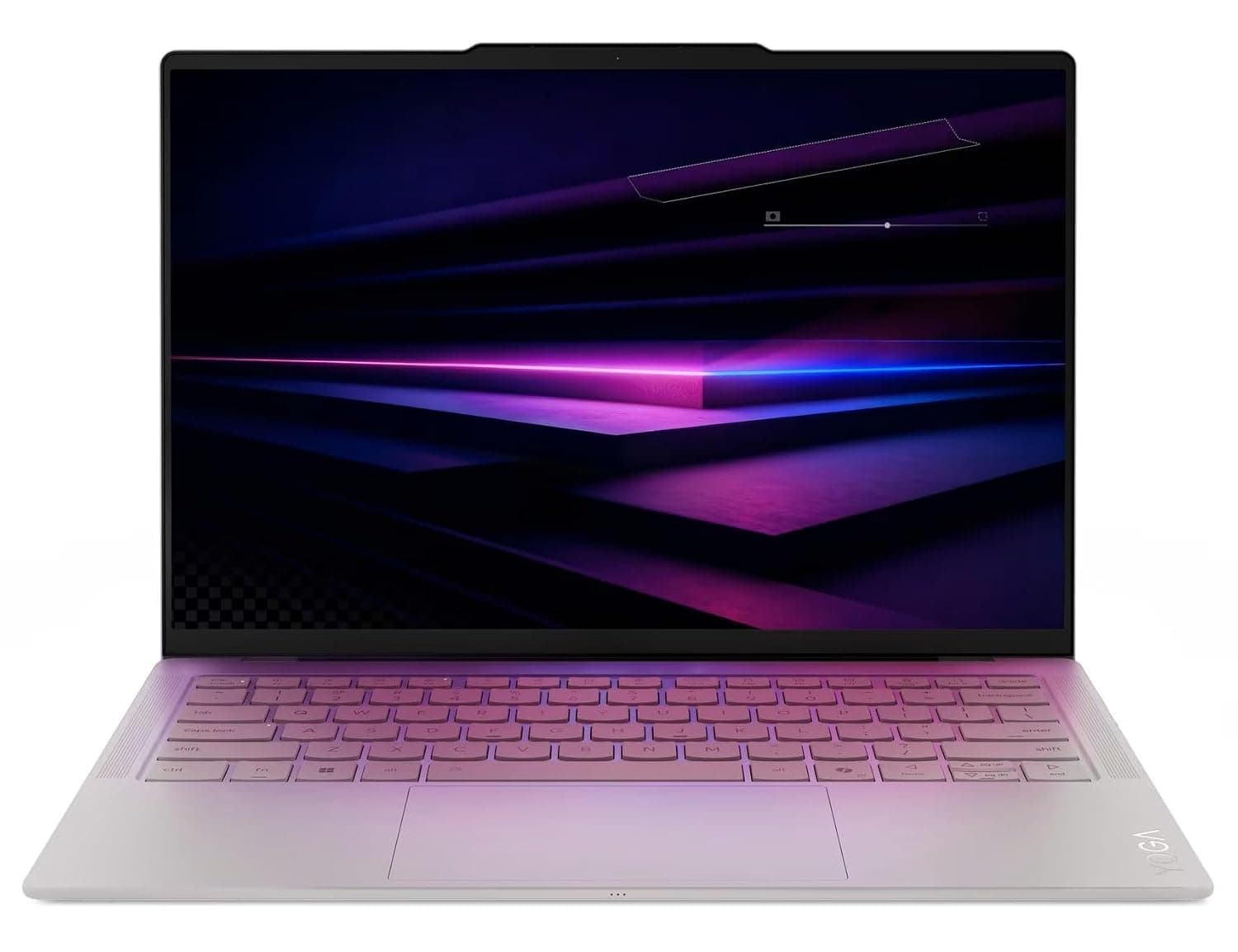 Lenovo Yoga Slim 7i Ultra Aura Edition Laptop with Intel Core Ultra 7 355 Processor, 14” 2.8K OLED 1100nits Touchscreen Display, 32GB LPDDR5X-7467MT/s RAM, 1TB SSD, 3X Thunderbolt 4, and Win 11 Pro